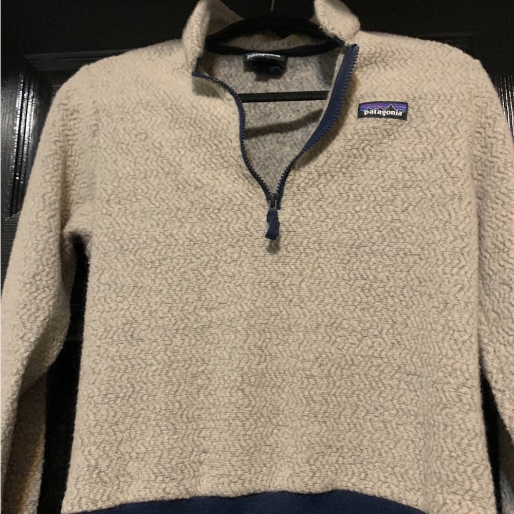 Patagonia Quarter Zip Wool Pullover